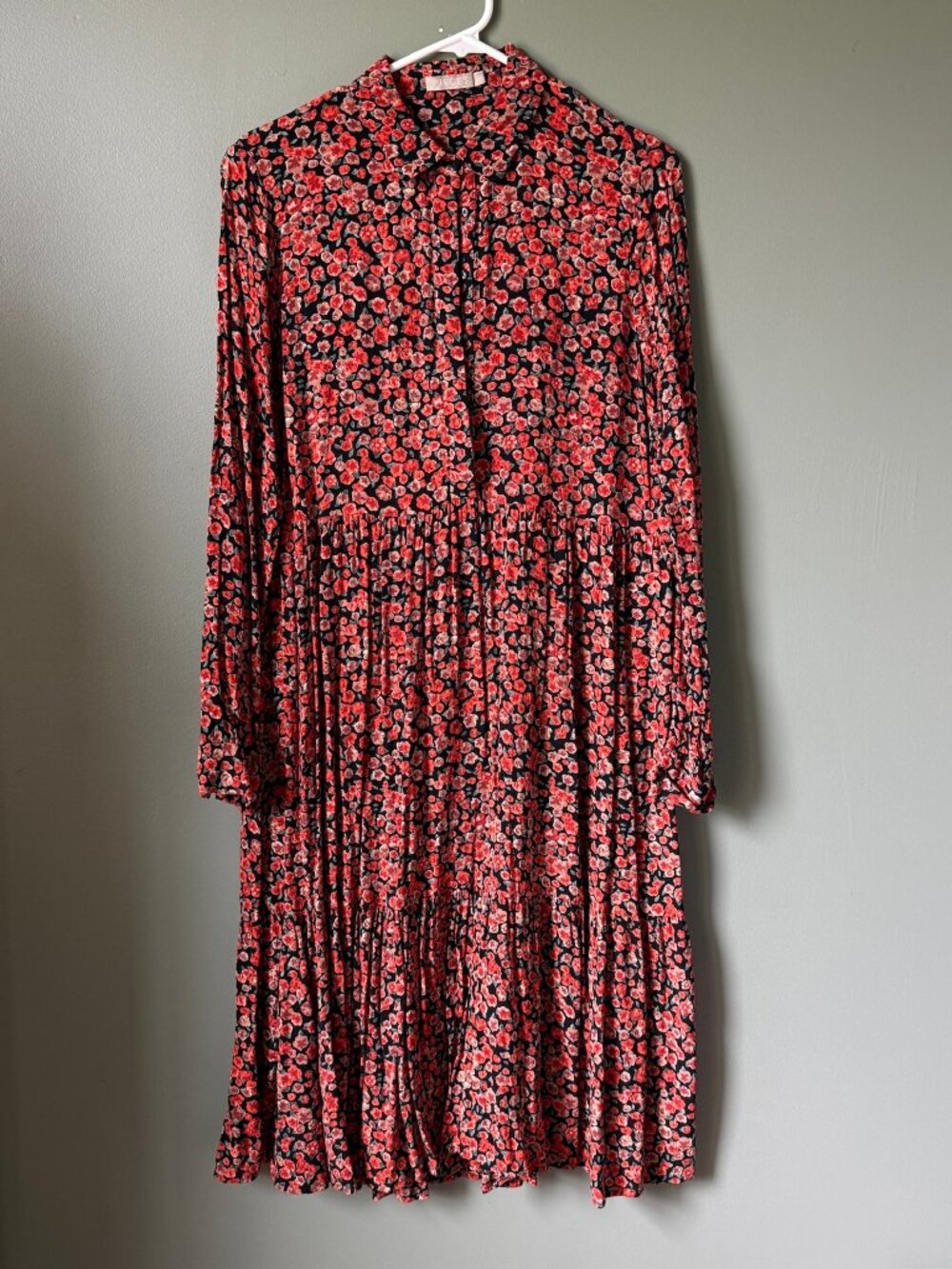 PIECES Pcadella Chili Flower Dress - M